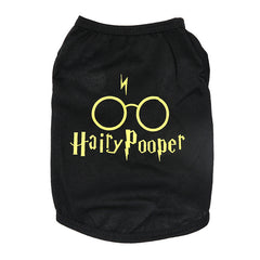 Thin Black Cat Vest with Stain-resistant Glasses